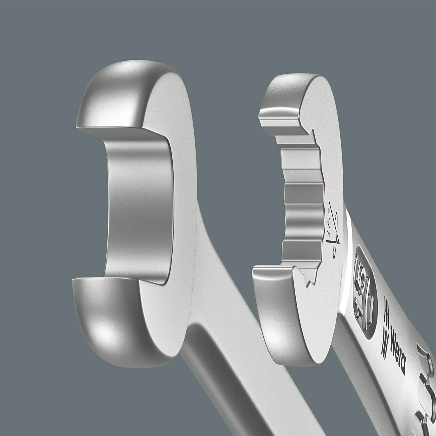 Wera 020221 JOKER 6003 PEDAL Thin Wall Bike Metric Ring Combination Spanner 15mm - Image 2