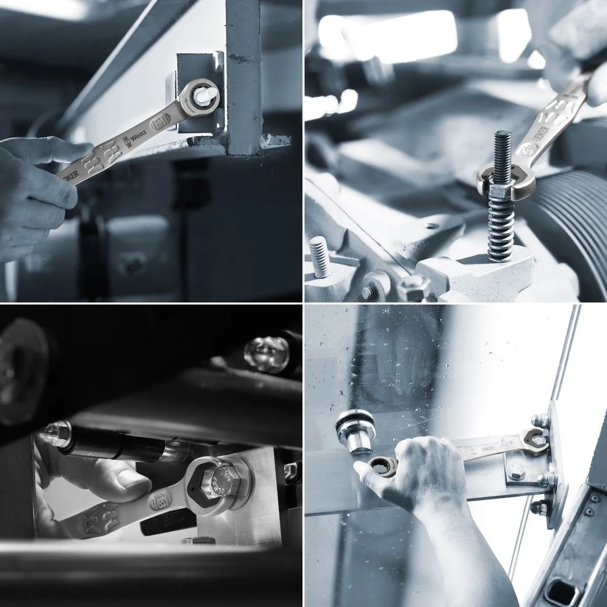 Wera 020013 Joker 11 Piece Ratcheting Combination Spanner Set 8-19mm - Image 3