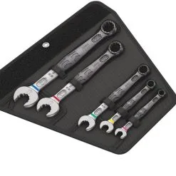 Wera 020230 JOKER 5 Set 1 6003 5 Piece Metric Ring Combination Spanner Set 8-19mm