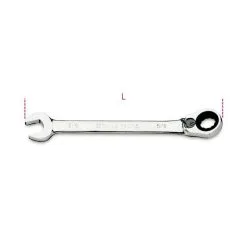 Beta Tools Beta 142AS Imperial Reversible Ratcheting Combination Spanner Wrench 3/8" AF