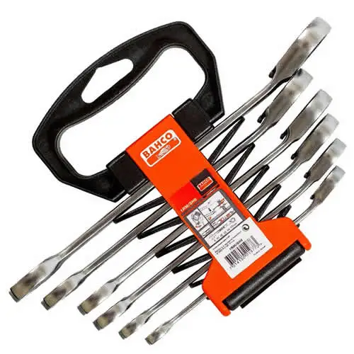 Bahco 1RM/SH6 6 Piece Ratchet Combination Spanner Set 8-17mm