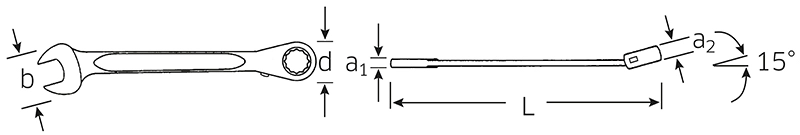 Stahlwille 17 Reversible Ratchet Combination Spanner 13mm - Image 2