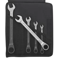 Stahlwille 17F/5 5 Piece Flat Ratchet Combination Spanner Set 8-19mm