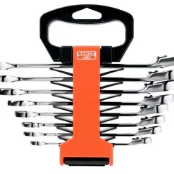 Bahco 1RZ/SH8 8 Piece Imperial Ratchet Combination Spanner Set 5/16"-3/4" AF