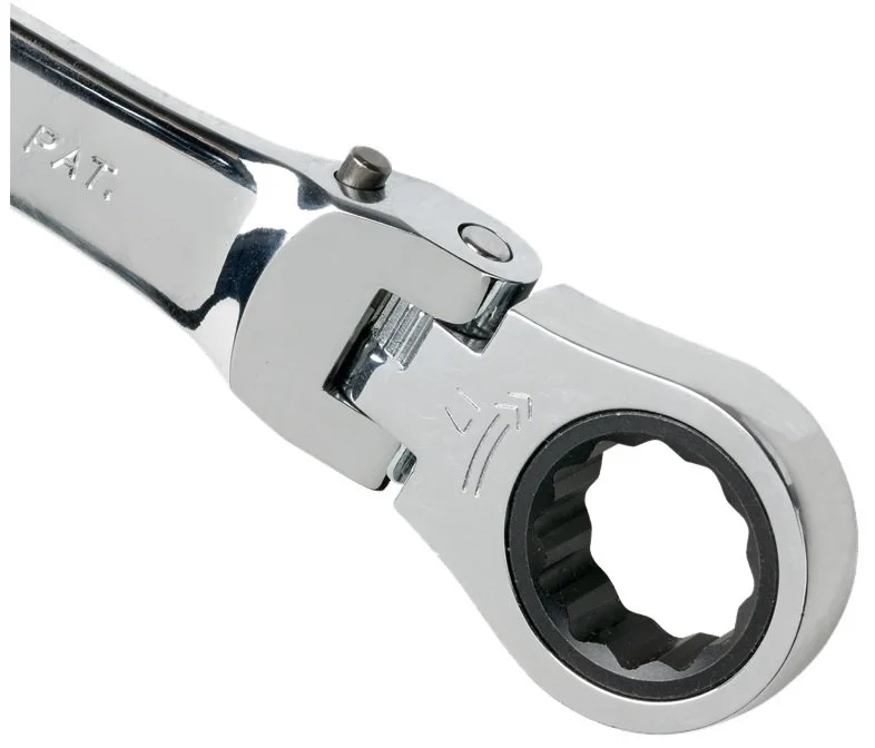 Bahco 41RM-17 Locking Flexi Head Ratchet Combination Spanner 17mm - Image 2