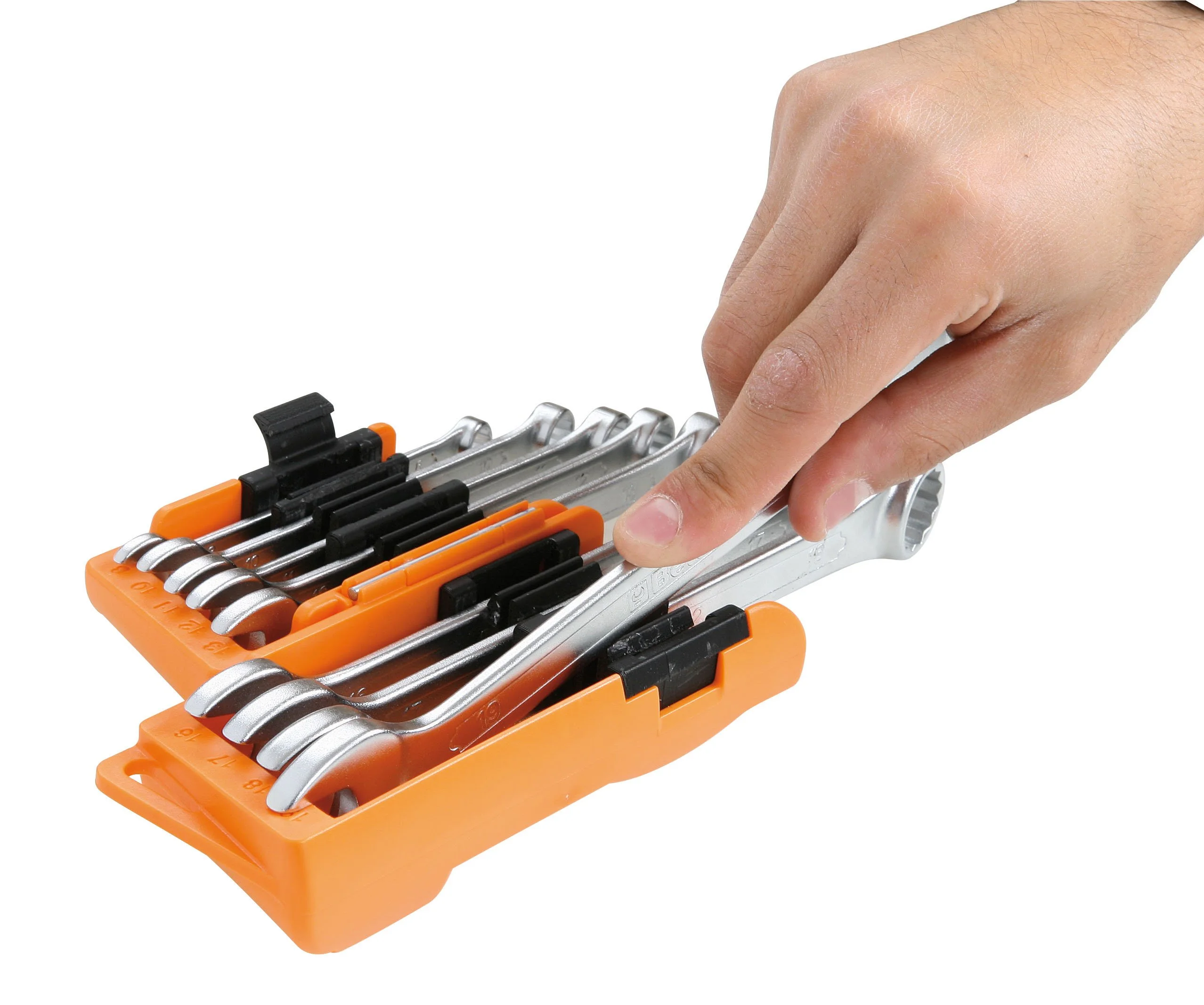 Beta 42N/SC9i 9 Piece Metric Combination Spanner Set Supplied In Storage Clip 8-19mm - Image 6