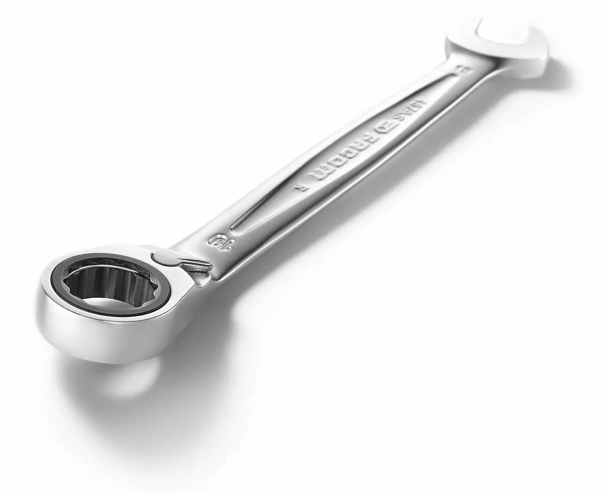 Facom 467AS.18 Metric Anti-Slip Ratcheting Combination Spanner 18mm - Image 3