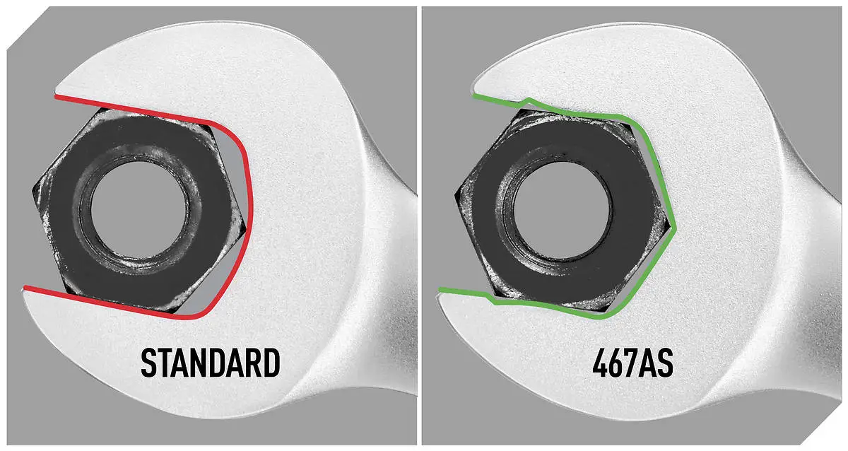 Facom 467AS.18 Metric Anti-Slip Ratcheting Combination Spanner 18mm - Image 5