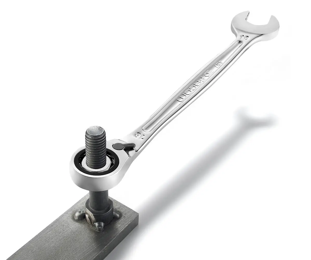 Facom 467B.14 Reversible Ratcheting Anti Slip Combination Spanner 14mm - Image 3