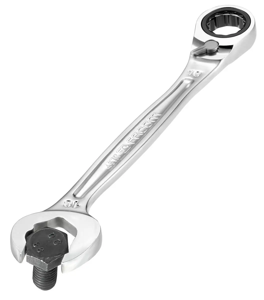 Facom 467BR.JP10 10 Piece 'Fast Ratchet' Ratcheting Combination Spanner Set 8-19mm - Image 2