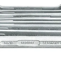 Gedore 1 B-08A 8 Piece Imperial Combination Spanner Wrench Set 3/8-1" AF