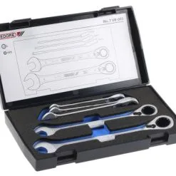 Gedore 7 UR-005 5 Piece Reversible Ratchet Combination Spanner Set 8-19mm