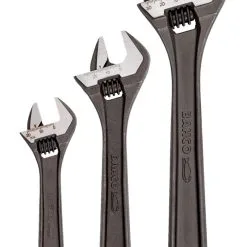 Bahco ADJUST3 3 Piece Adjustable Wrench Spanners Set (6" 8070, 8" 8071 &amp; 10" 8072)