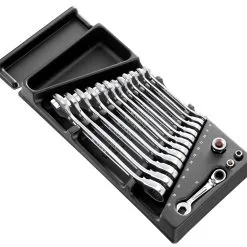 Facom MOD.467BJ13 16 Piece Metric Ratchet Spanner Module Set 8-19mm