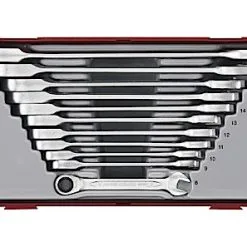 Teng TT6511RS 11 Pce. Metric Ratchet Combination Spanner Set In Tool Box Tray