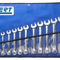 Expert By Facom E110313 18 Piece Metric Combination Spanner Set In Tool Roll 6-24mm